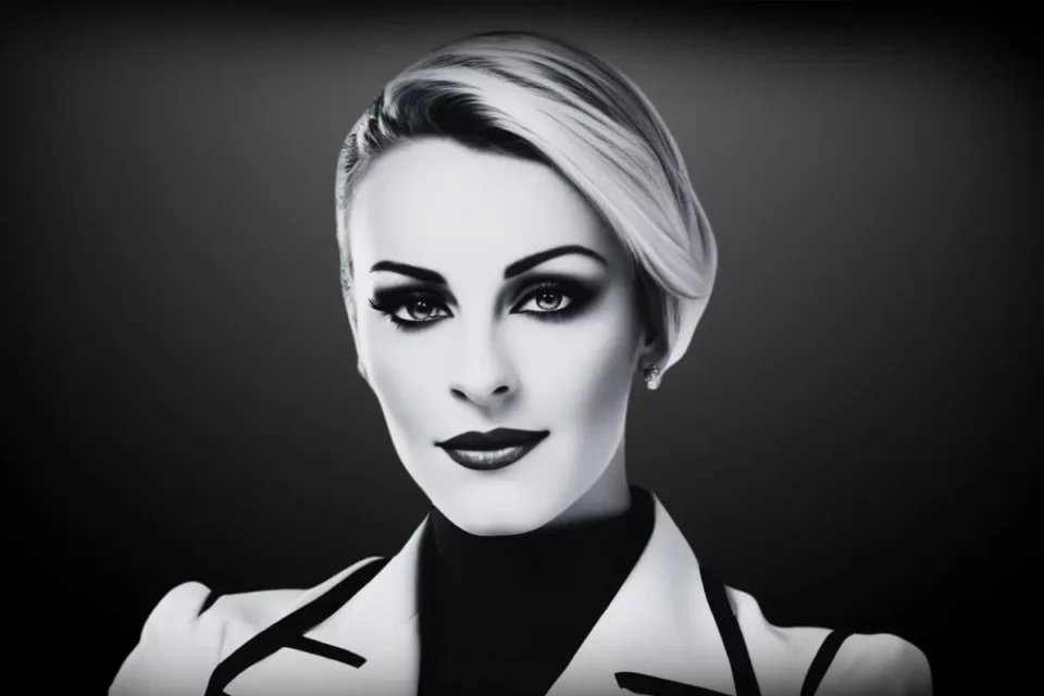 Portrait-Véronique-Tartreau-en-noir-et-Blanc