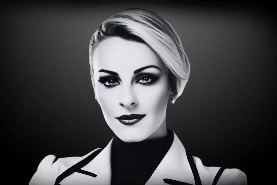 Portrait-Véronique-Tartreau-en-noir-et-Blanc